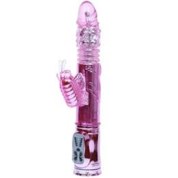BAILE - RECHARGEABLE VIBRATOR WITH ROTATION AND THROBBING BUTTERF STIMULATOR